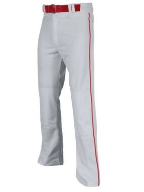 NWT! Baseball Pants Gray Grey with Red Stripe Youth L Sport Uniform Champro